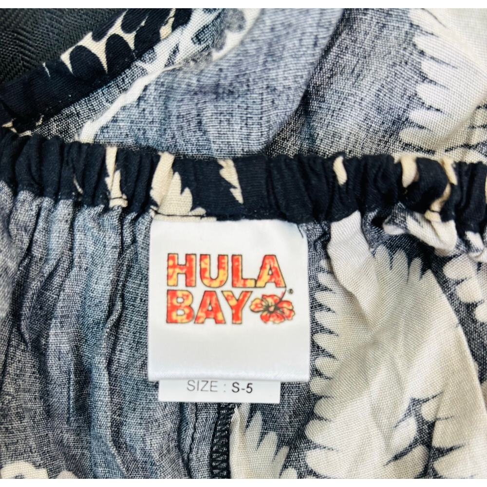 Hula Bay of Honolulu Strappy Black with White Leaf Cover-up NWT Women's Small - Picture 3 of 6